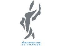 Mockup des Logos des Bürgerpreises der deutschen Zeitungen