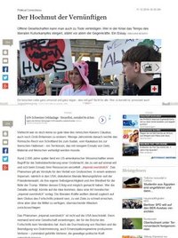Screenshot des nominierten Textes von Hans Monath von der Tagesspiegel-Website